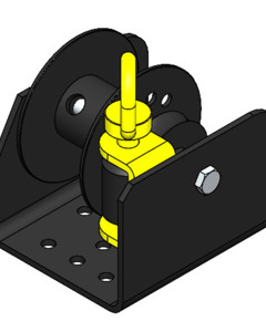 Worm-gear winch 100kg type WG250 ratio 18:1 manually operate